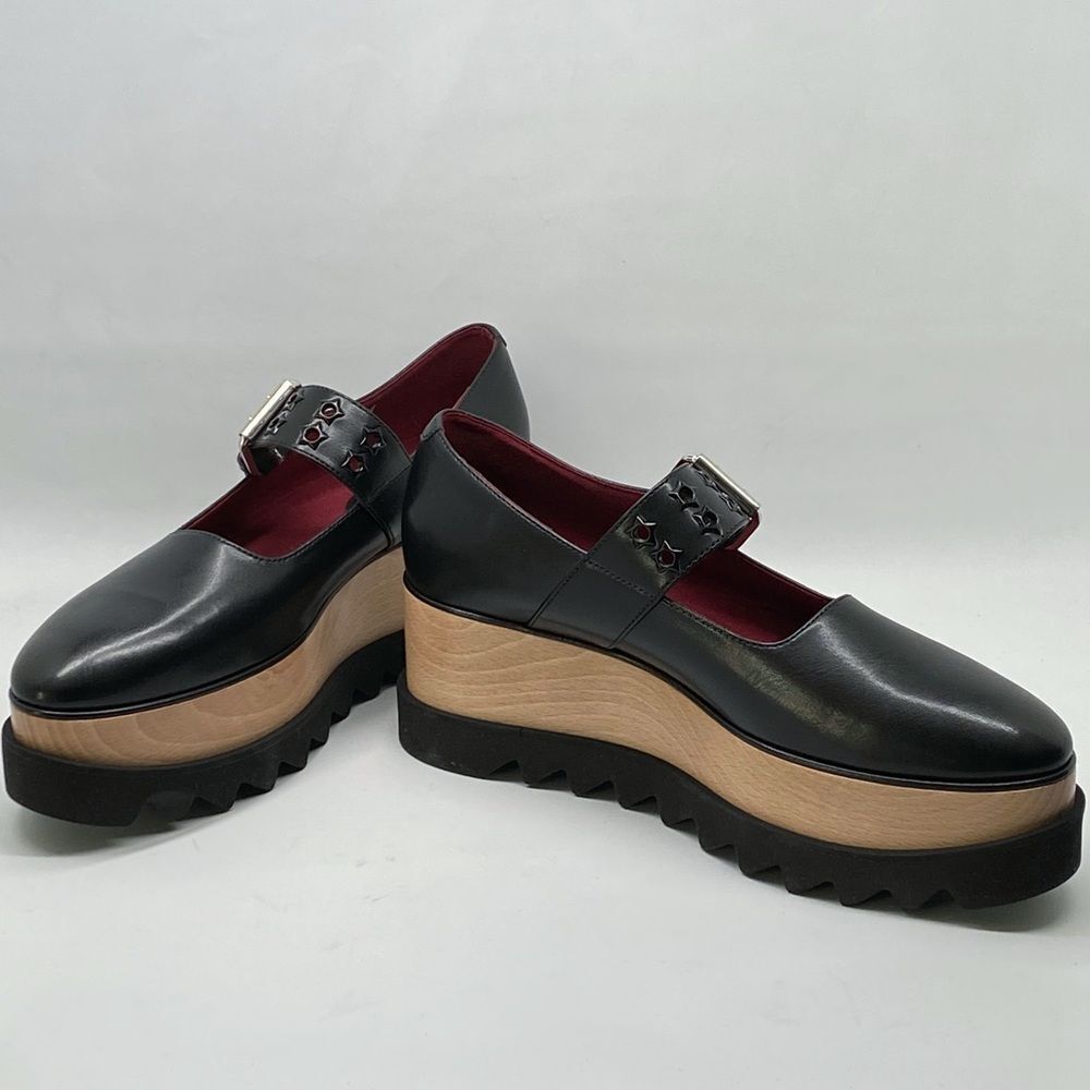 Stella McCartney Elyse 70MM Mary Jane Platform Wedges size 38.5 - Picture 7 of 15